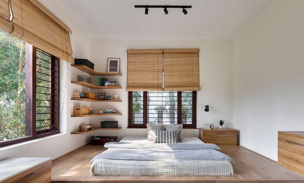 How to choose bedroom wall color based on how much natural light is in the bedroom