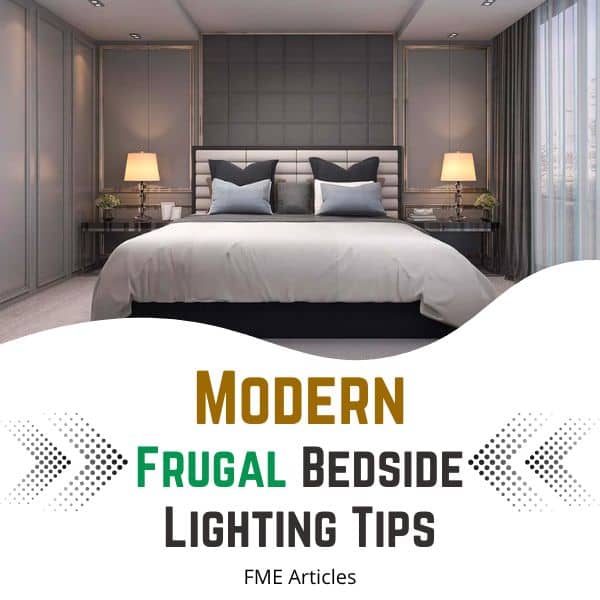 Frugal modern bedside lighting tips with bonus ideas