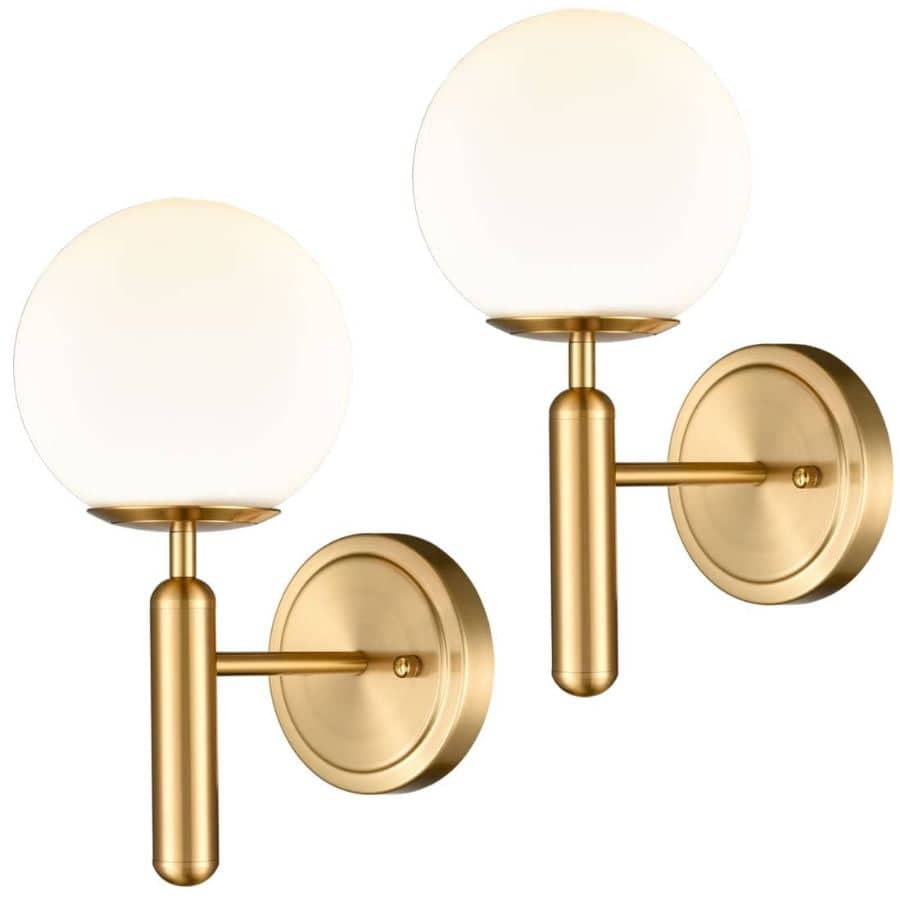 Product image of the Claxy mid century gold and white lights