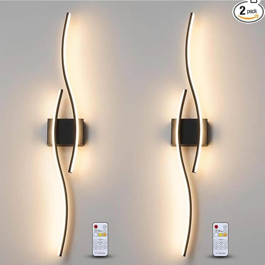Product image of 2 modern luxury bedroom wall lights