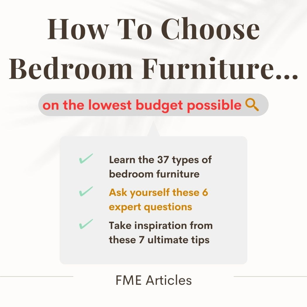 3 steps for how to choose bedroom furniture on a budget